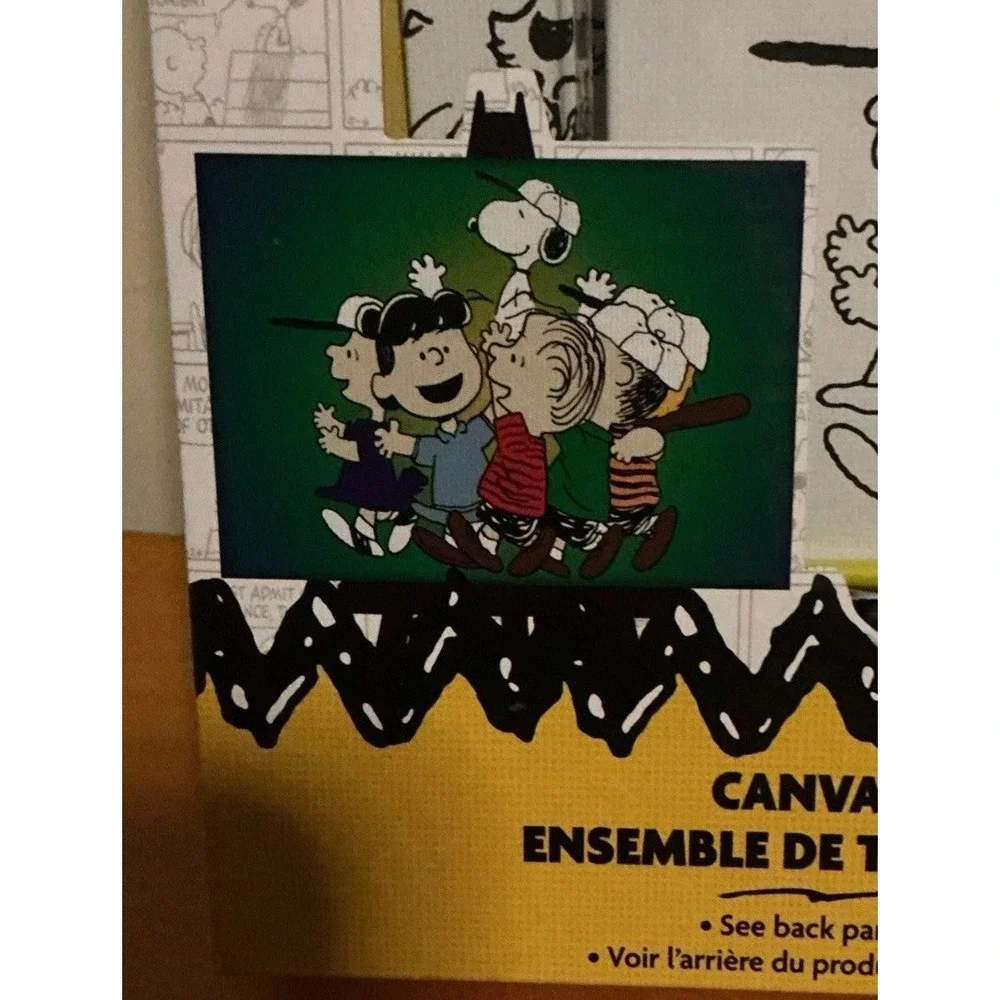 Peanuts Canvas Activity Set, 3 Canvases To Paint And Display.  New In‎ Box